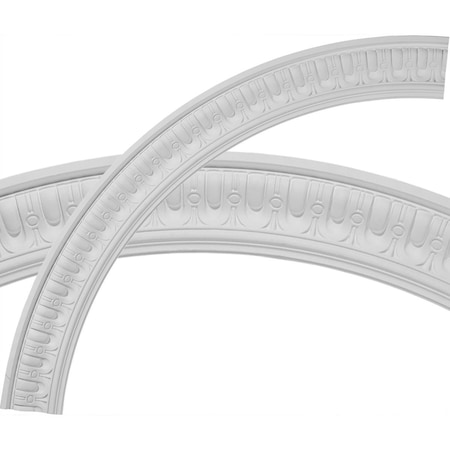 Ekena Millwork 55"OD x 46 3/4"ID x 4 1/8"W x 1 1/8"P Sequential Ceiling Ring (1/4 of complete circle) CR55SQ